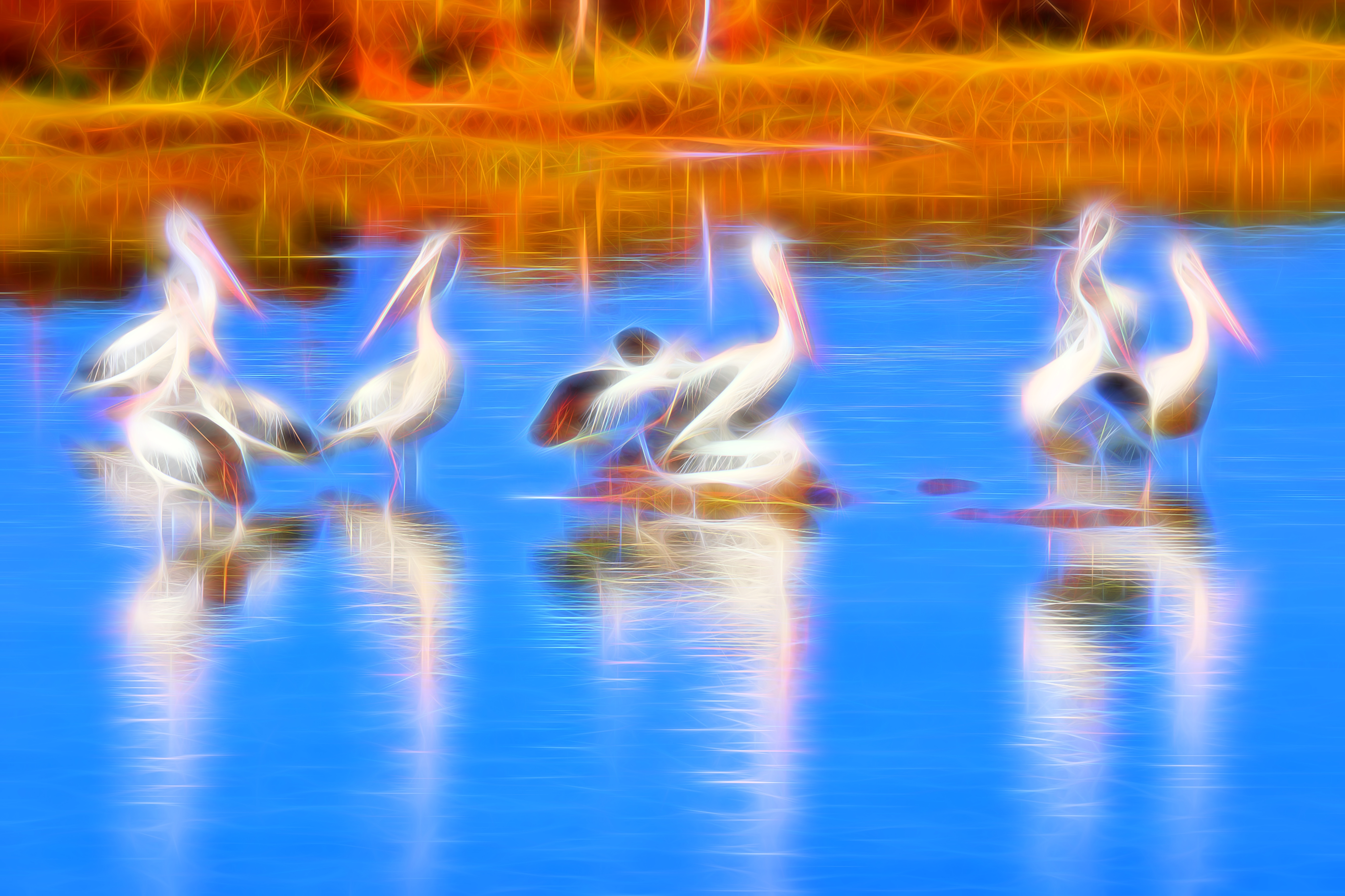 Pelicans Brilliant Fibres